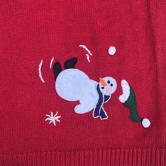 Vintage! Heirloom Collectibles Winter/Christmas Sweater Vest-Small Perfect 80's - Picture 5 of 5